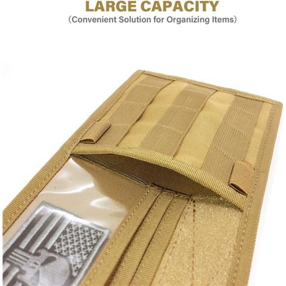 Molle Visor Panel Organizer, Tactical Car Sun Visor Cover, Storage Holder Pouch - Picture 4 of 5